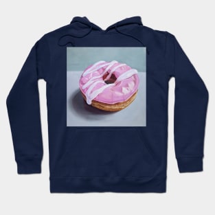 Strawberry Swirl Donut 2 Painting Hoodie